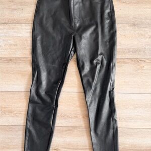 SPANX Black Faux Leather Skinny Pants